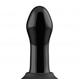 Pluggy glass dildo with vibration and remote control