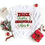 Thick Thighs and Christmas Vibes PNG SVG & JPG File Bundle Ideal for Sublimation Printing or Cricut