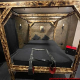 Walnut BDSM Bed! Wood Bondage BED - Very Strong BDSM Bed.