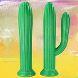 LeLuv Cactus 7 Inch Saguaro Paperweight Desktop Decor Your Choice Uno or Dos in Vibrant Solid Colors!