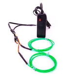 GloFX 6 ft Moving Tracer EL Wire - Green - Motion Spiral Spinning Light Up Wires - 2 Mode Portable Battery Inverter New