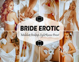 10 Bride Erotic Mobile & Desktop Lightroom Presets, Bridal Boudoir LR Preset, Portrait, DNG Lifestyle Blogger For Instagram Theme