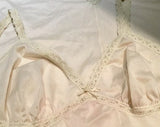 Vintage 1960s Olga Nude Full Slip with Lace Straps and Trim, Behind Every Olga There Really is an Olga Lingerie, Sexy, Size 34