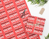 Massive Dildo Wrapping Paper - Gag Gift Wrap, Fun Gift, Embarrassing gift, Funny Wrapping paper