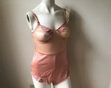 Yves Saint Laurent Lingerie 70s Vintage YSL Pink Nude Teddy Bodysuit