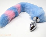 Tail Butt Plug / Fox Tail Butt Plug / Pink Tail Butt Plug / Blue Tail Butt Plug / Furry Tail Butt Plug / Transgender / LGBTQIA+ / MATURE