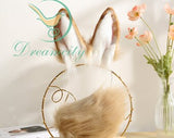 Wild Rabbit Ears and Plush Bunny Tail-COSPLAY-Butt Plug-Handmade Beast Ears-Performance Costume Accessories-Holiday Gift-Lolita Decoration