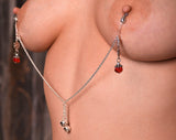 khalesex Nipple clamps alternative. Non piercing nipple jewelry. Mature.