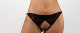 khalesex Open panty- Crotchless Black Bikini