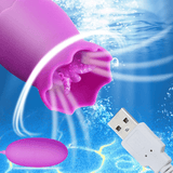 12 Velocidades Lengua Oral Lamiendo Vibradores USB Vibrador Huevo G-spot Vagina Masaje 