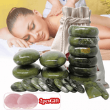 Khalesexx 20pcs/set Hot Stone Massage Set Heater Box Relieve Stress Back Pain Health Care