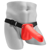 Khalesexx Ouch! Hollow Surge Strap On in Red