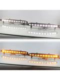 LED Daytime Running Light Yellow Turn Signal 12V Car accessories DRL Fog Lamp Bumper For Audi Q7 2010 2011 2012 2013 2014 2016