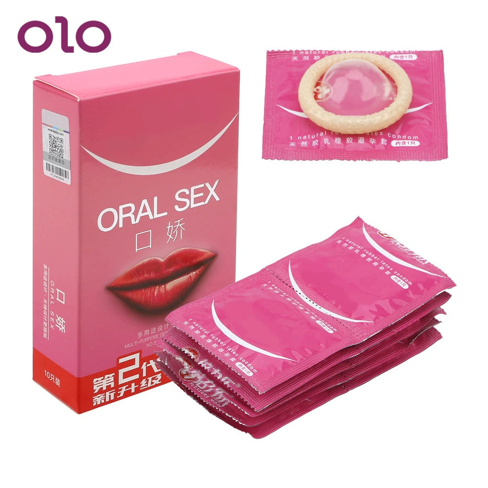 10pcs/box Peach Taste Oral Sex Condoms Blowjob Natural Latex Condoms for Adults Sex Toys for Couples Penis Sleeve Pornhint