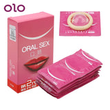 10pcs/box Peach Taste Oral Sex Condoms Blowjob Natural Latex Condoms for Adults Sex Toys for Couples Penis Sleeve