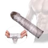 Penis Sleeve Condom For Men G Point Stimulation Delay Ejaculation Particle Reusable Condoms For Sex Penis Extender Dildo Toys