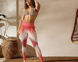 Color Splash Yoga Leggings, Workout Leggings, Yoga Pants, Athletic Leggings, Activewear For Women