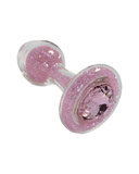 Pornhint Crystal Delights Pink Sparkle Glass Butt Plug
