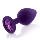 Pornhint Rianne S 3 Piece Silicone Booty Plug With Gem Set - Purple