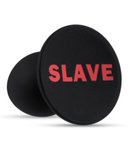 Slave Silicone Butt Plug - Black
