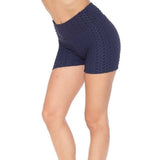 Pornhint Solid Textured Scrunch Butt Sport Shorts  - Butt Lifting Shorts, TikTok Leggings, Brazilian Butt, Booty Lift, Activewear - 9 Colors