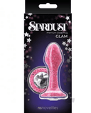 Stardust Glam Premium Glass Butt Plug - Pink