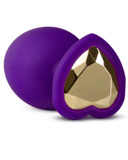 Temptasia Bling Large Silicone Butt Plug  - Purple