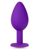 Temptasia Bling Small Silicone Butt Plug - Purple