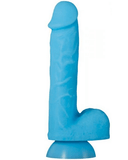 Touch And Glow Blue Glow In The Dark Silicone Dildo