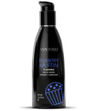 Wicked Aqua Blueberry Muffin Flavored Water Based Lubricant 2 OZ