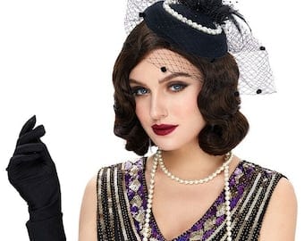 340px x 270px - Yiwigs kanekalon 1920's Style Short Dark Brown Finger Wave Wig black blond Vintage  Style Costume Wig Christmas gift | Pornhint