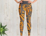 Yoga Leggings, Monarchs On a Mission leggings, Awesome butterfly leggings, Monarch butterfly leggings, gift for mom, Matching mommy and me