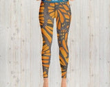 Yoga Leggings, Save the Monarch ButterfliesSave the Monarch Butterflies, Monarchs On a Mission