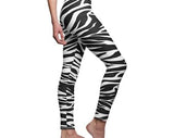 Pornhint Zebra Leggings, Zebra Stretch Pants, Womens Yoga Pants, Animal Print Leggings