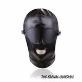 Soft PU Leather Mask Funny Black Fetishs Restraints cProducts Men