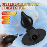 Inflatable Anal Dildo Suction Cup Big Butt Plug Vaginal Expander Anus Dilator