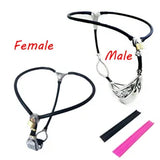 Stainless Steel Cage Adjustable Invisible Pants Female Chastity Belt Device
