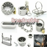 New Stainless Steel Heavy Duty Scrotum Pendant Ball Stretcher Man Chastity Ring