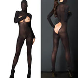 Womens Bodysuit Cupless Jumpsuit Bodystockings Lingerie Party Babydoll Masked