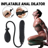 Inflatable Dildo Pump Cock Anal Butt Plug Expandable Penis Sex