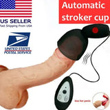 Adult-Sex-Toy-Male-Masturbator-Cup-Penis-Glans-Massager-Vibrator-Men-Stroker USA
