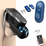 US QIUI Cellmate 2 Male Chastity Device APP Remote Control Cage Ring Lock Long