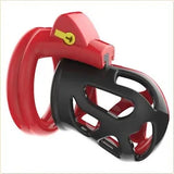 "A" Red/Black Male Chastity Cage Device - Fast Shipping!
