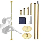 Yescom Static Spinning Dancing Pole Kit 9.25FT for Party Club Exercise,Gold