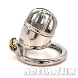 New Stainless Steel Male Chastity Device Metal Cage Men Lock Belt Restraint