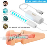 USB UV sterilizer Rod for Female Male Masturbation Love Doll Dildo Pussy Sex