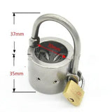 New Stainless Steel Ball Stretcher Man Booster Chastity Capsule Lock Screw Lock