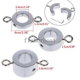 New Metal Chastity Ball Stretcher Scrotum Lock Pendant Delay Ring Males