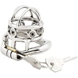Male Spiked Chastity Lock Stainless Steel Cage Ring Virginity Lock Chastity Belt