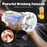 ELECTRIC Male Masturbaters Vibrating Pocket-Pussy Stroker Suck Cup Men Sex Toys